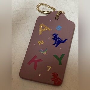 Coach Rexy Alphabet Large Hangtag EUC